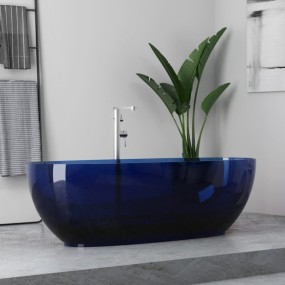 Kopie von Freistehende Badewanne aus transparentem farbigem WOMB-Harz