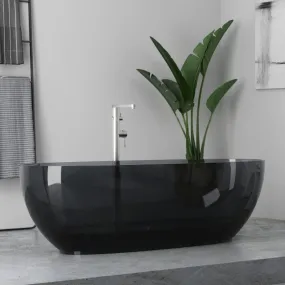 Baignoire autoportante en résine colorée transparente WOMB