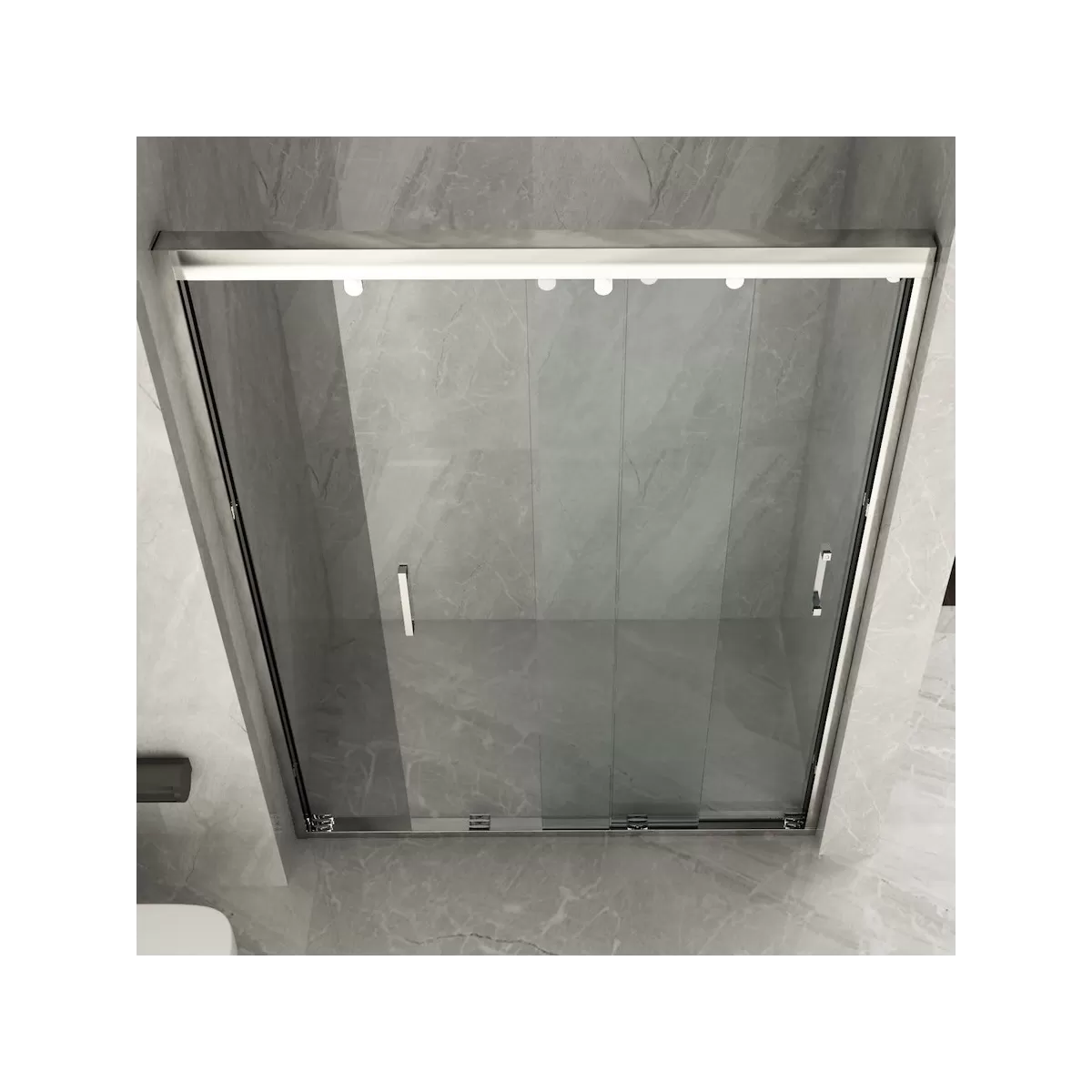 Porte de Douche Porte Charnière Crystal 6mm Transparent | Soleil