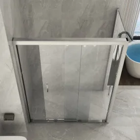 Cabine de douche coulissante 2 faces avec trois portes 8mm