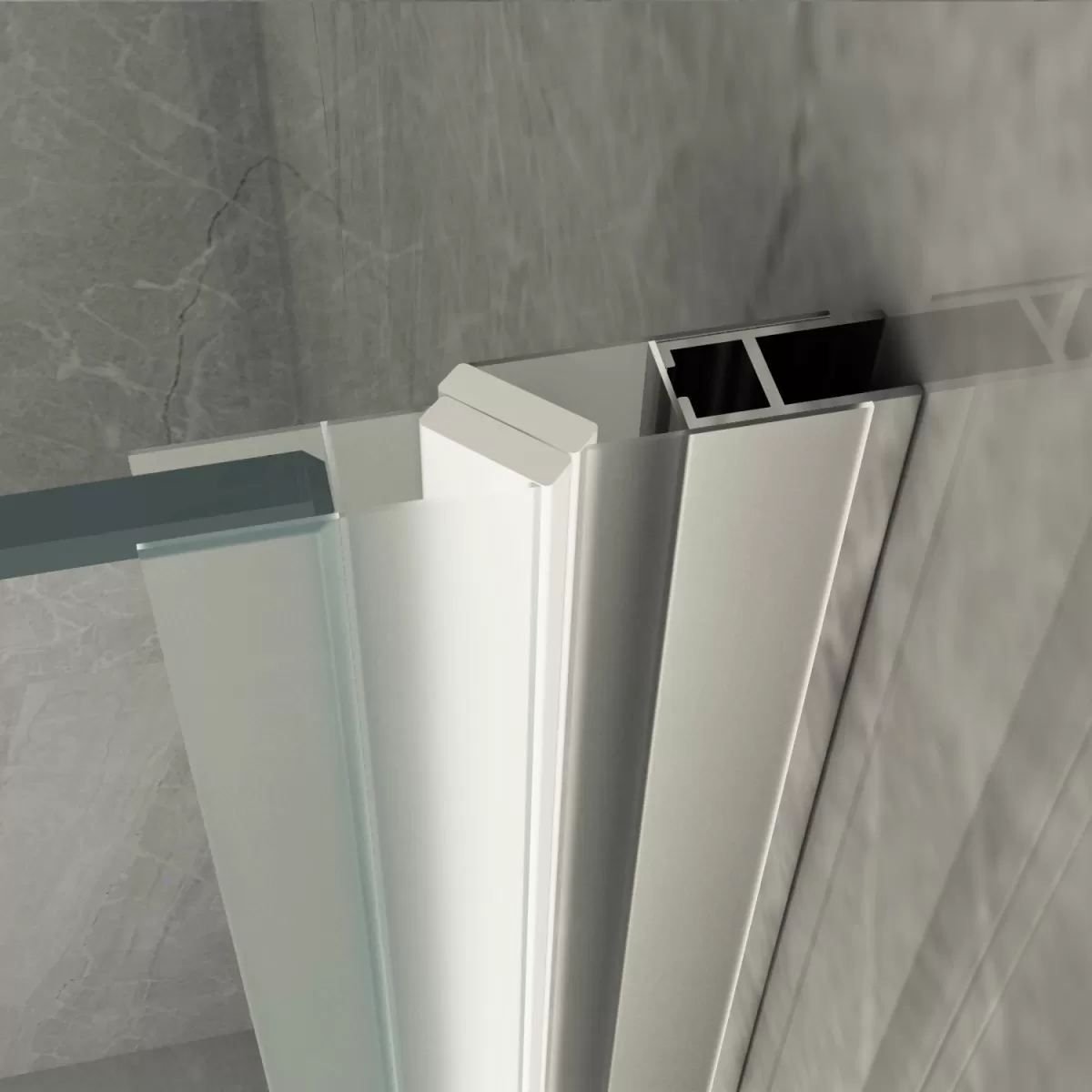 Box Doccia 2 lati Porta Battente Trasparente 8mm H195 MAGIC
