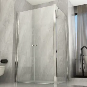 Cabine de douche Saloon 2 côtés avec ouverture externe et interne 8mm