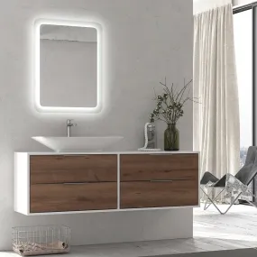 Specchio da bagno ADEL in vetro con luce LED nascosta