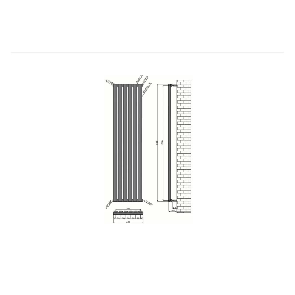 Termoarredo Radiatore bagno DIVINA