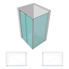 Box Doccia Scorrevole Trasparente Anticalcare 8mm h200 BARCLAY