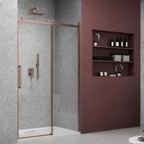 Cabine de douche 2 côtés avec porte pliante cristal transparent 6mm Aurora