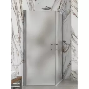Box Doccia 2 lati battente interna e esterna 6mm satinato S 28 ALTO  H200