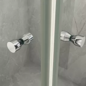 Cabine de douche coulissante transparente 2 côtés 8mm h200 réversible Diamante