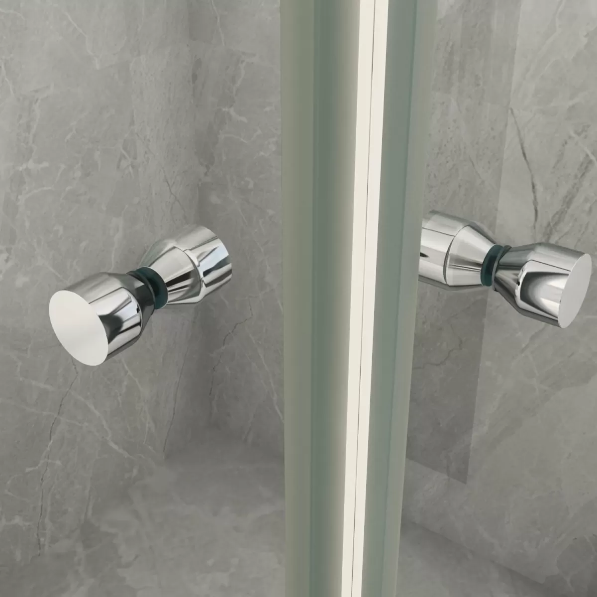 Cabine de douche coulissante transparente 2 côtés 8mm h200 réversible Diamante