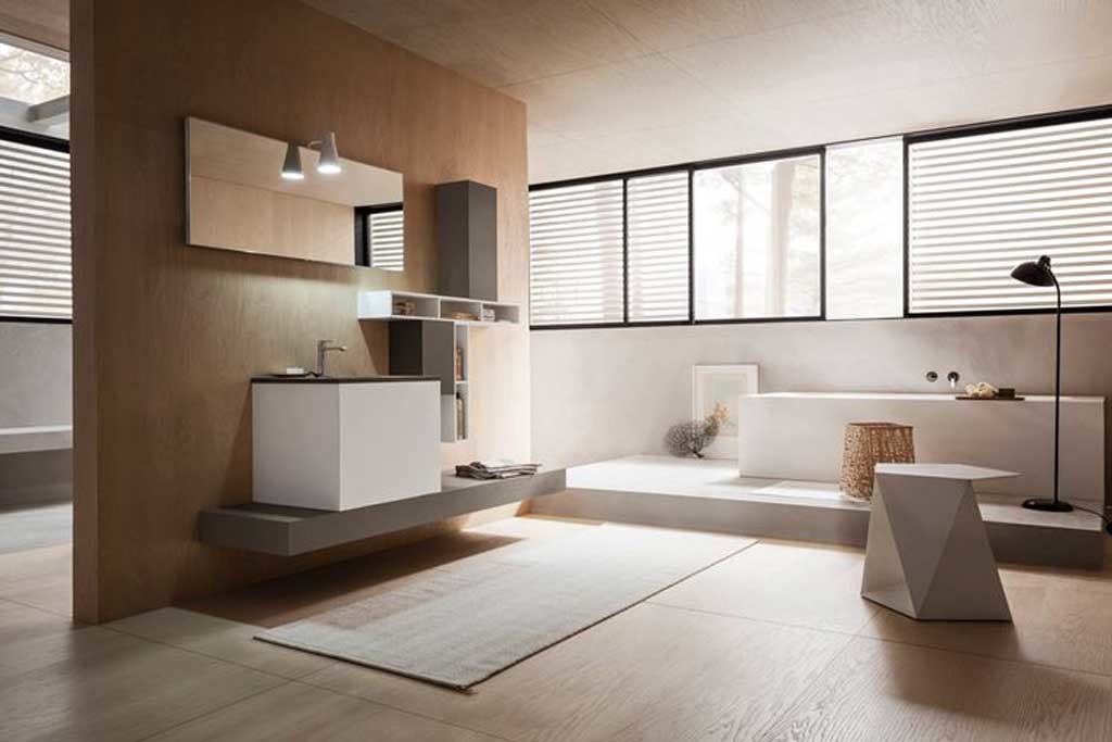 Foto 2: Arredobagno Arbi con predominanza del color marrone